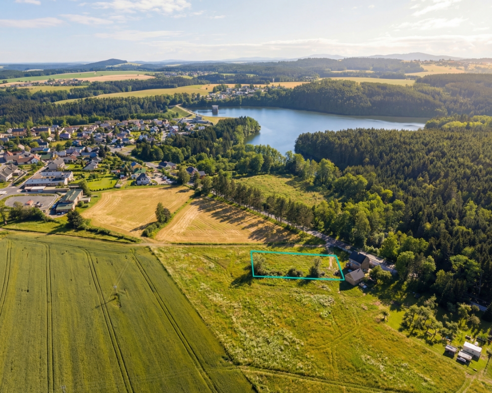 Prodej stavebního pozemku, 1298 m², Římov